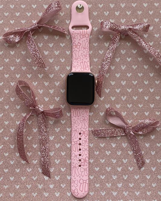 Valentine Bows Watch Band For Apple Watch