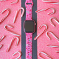 Pink Candy Canes Apple Watch Band