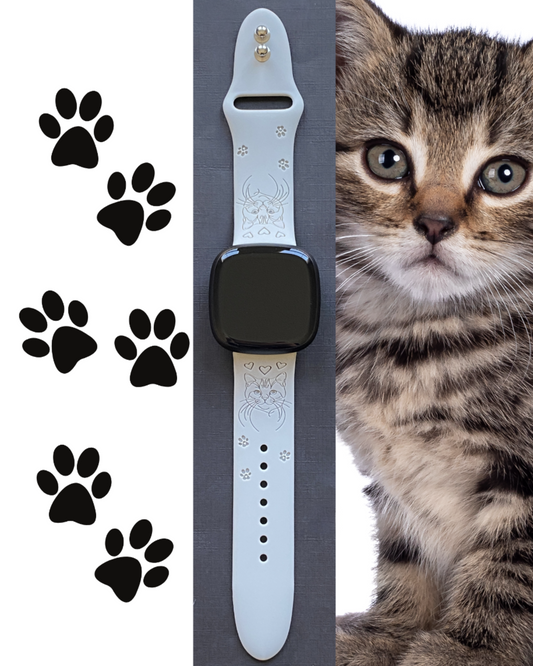 Cat Fitbit Versa 3/Versa 4/Sense/Sense 2 Watch Band