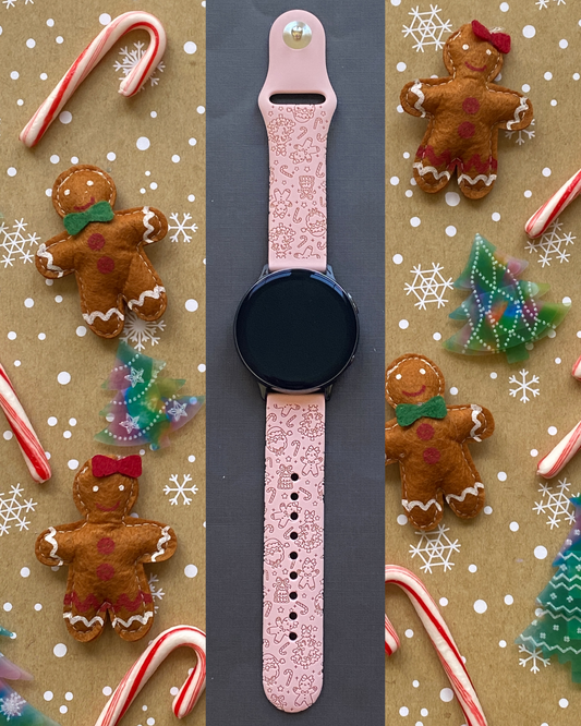 Cheery Christmas 20mm Samsung Galaxy Watch Band
