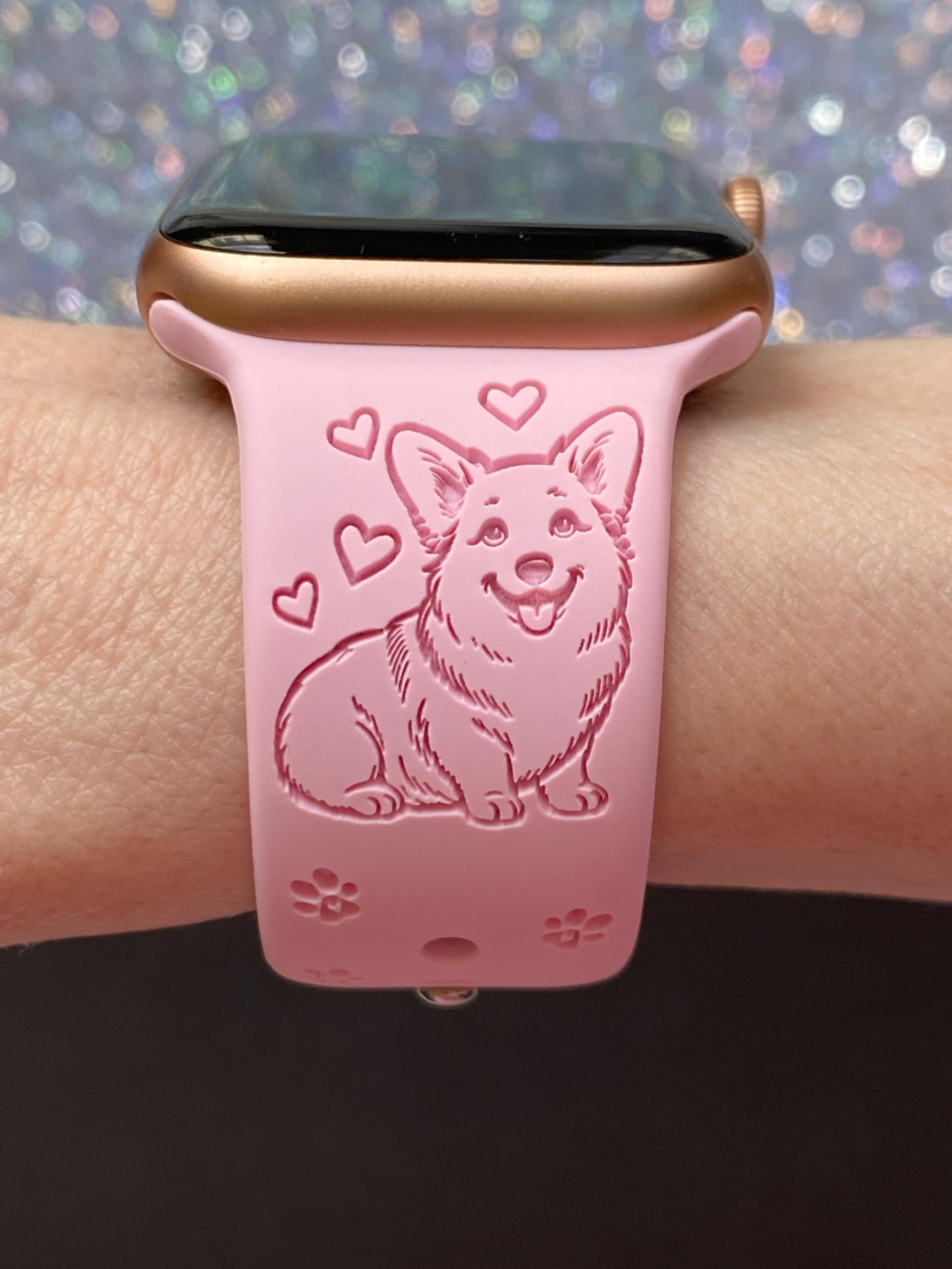 Short Tail Corgi Dog Watch Band For Apple Watch