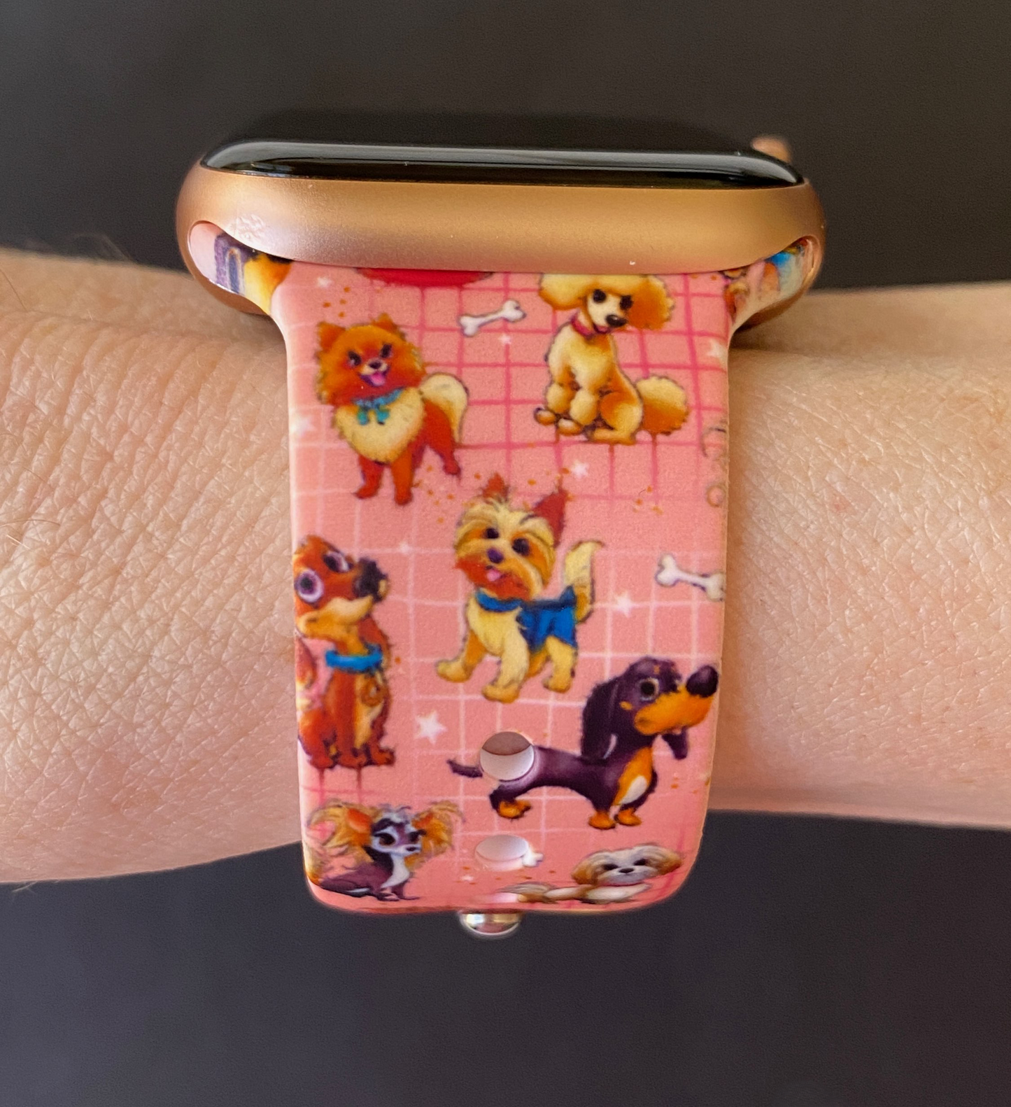 Pink Dogs Apple Watch Band