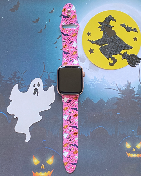 Pink Halloween Watch Band For Apple Watch