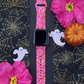 Pink Ghosts Halloween Apple Watch Band