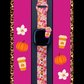 Pink Pumpkin Spice Lattes Fitbit Versa 1/2 Watch Band