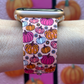 Pink and Orange Pumpkins Watch Band For Apple Watch