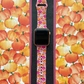 Pink and Orange Pumpkins Watch Band For Apple Watch