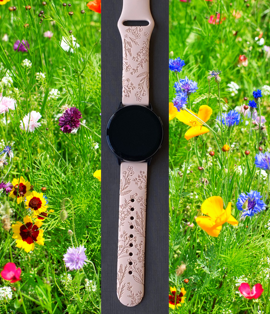 Wildflowers 20mm Samsung Galaxy Watch Band