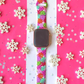 Pink Snowflakes Apple Watch Band