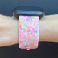 Pink Splatter Fitbit Versa 1/2 Watch Band
