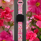 Pink Wildflowers Fitbit Versa 1/2 Watch Band