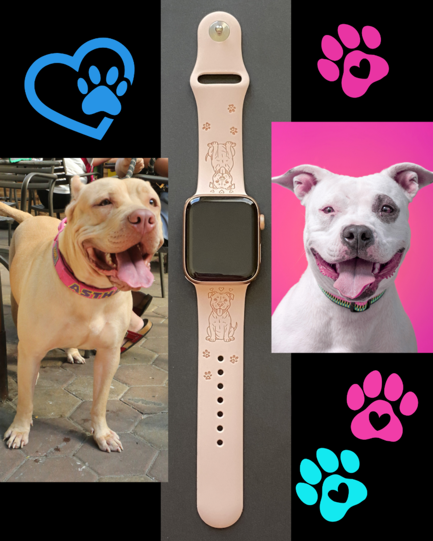 Pit Bull Dog Watch Band For Apple Watch