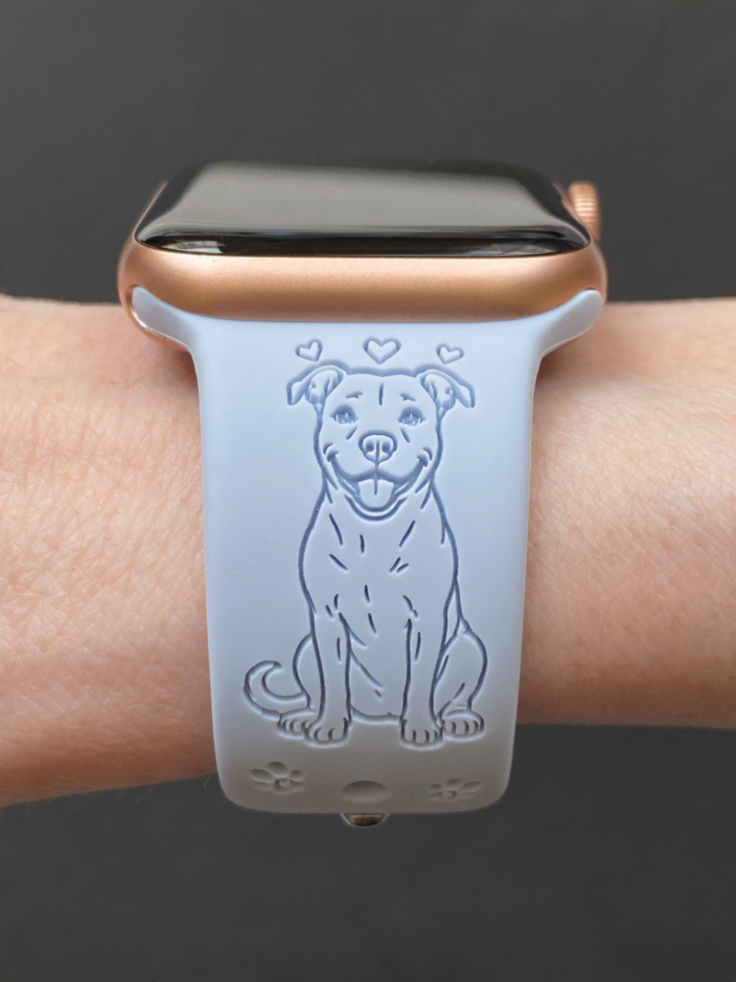 Happy Pit Bull Dog Watch Band For Apple Watch