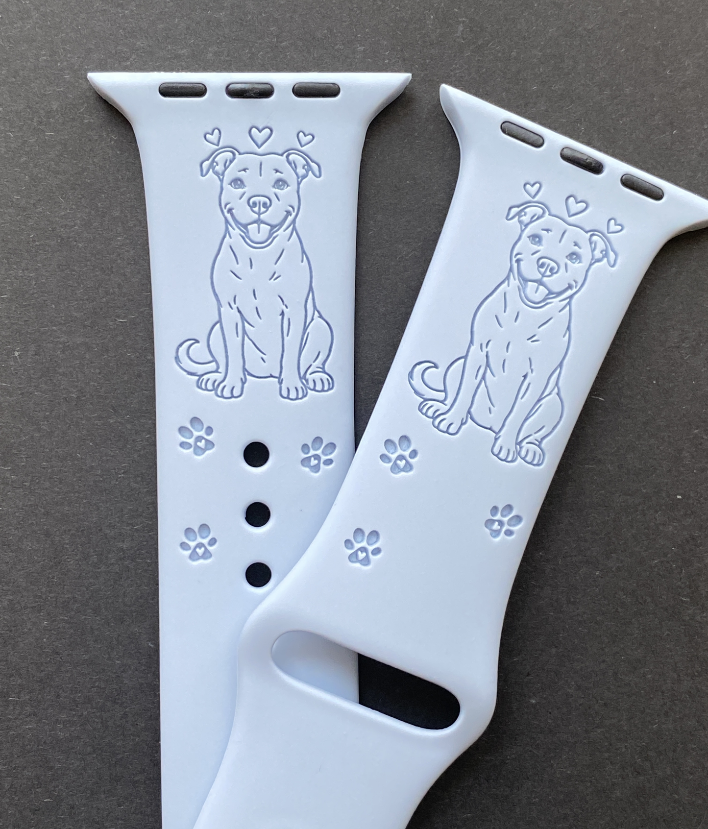 Happy Pit Bull Dog Watch Band For Apple Watch