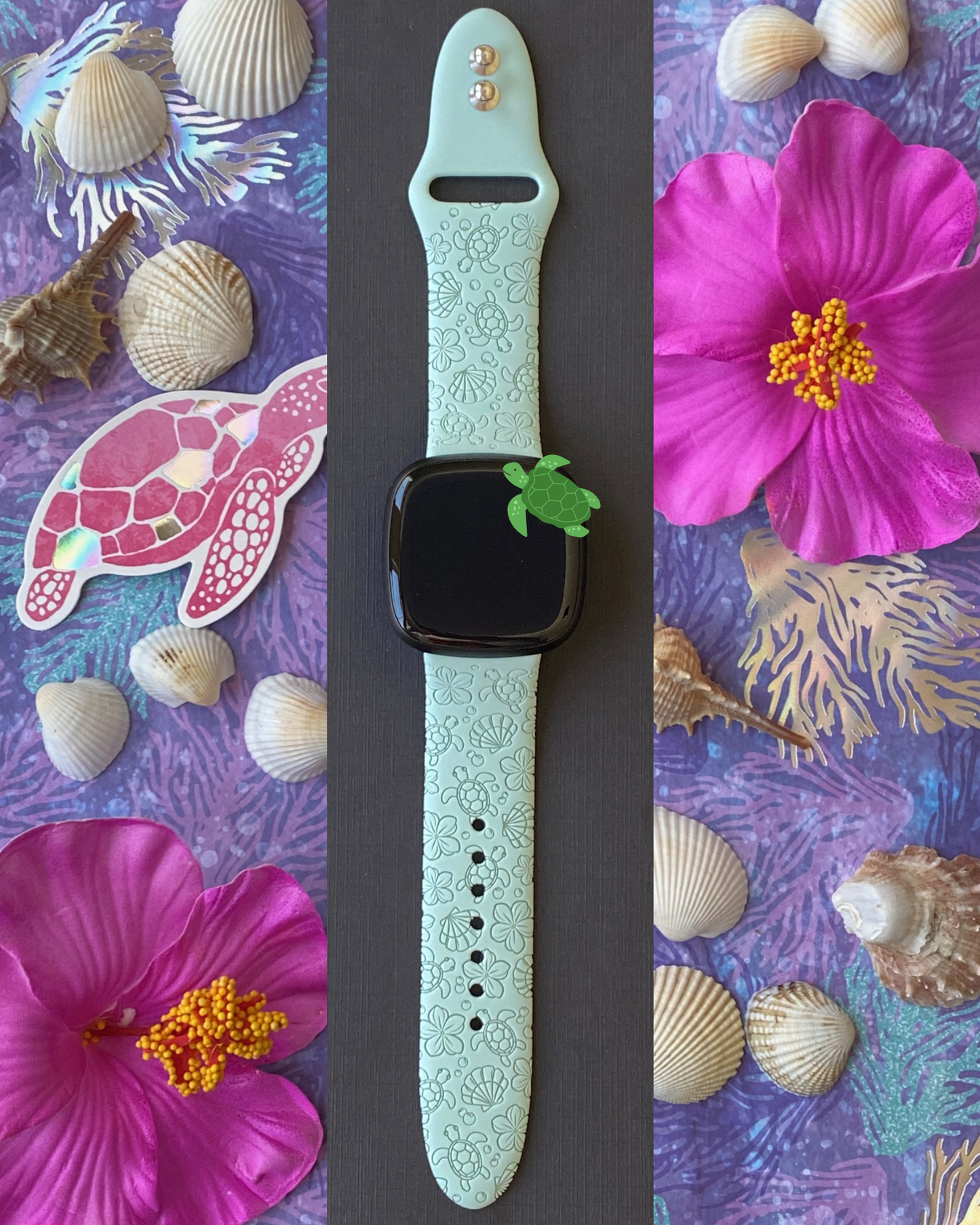 Summer Turtles Fitbit Versa 3/Versa 4/Sense/Sense 2 Watch Band