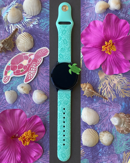 Summer Turtles 20mm Samsung Galaxy Watch Band