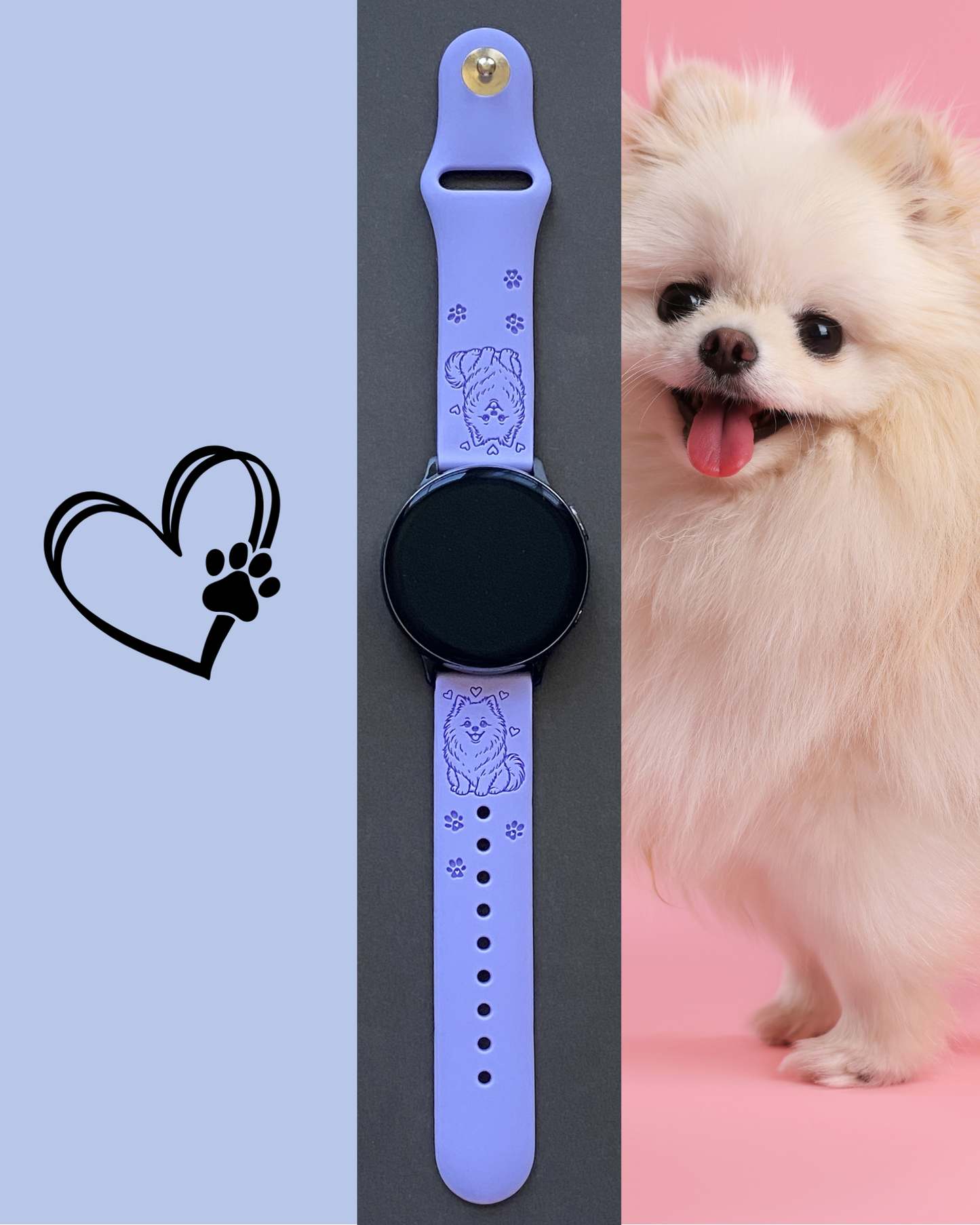 My Little Pomeranian 20mm Samsung Galaxy Watch Band