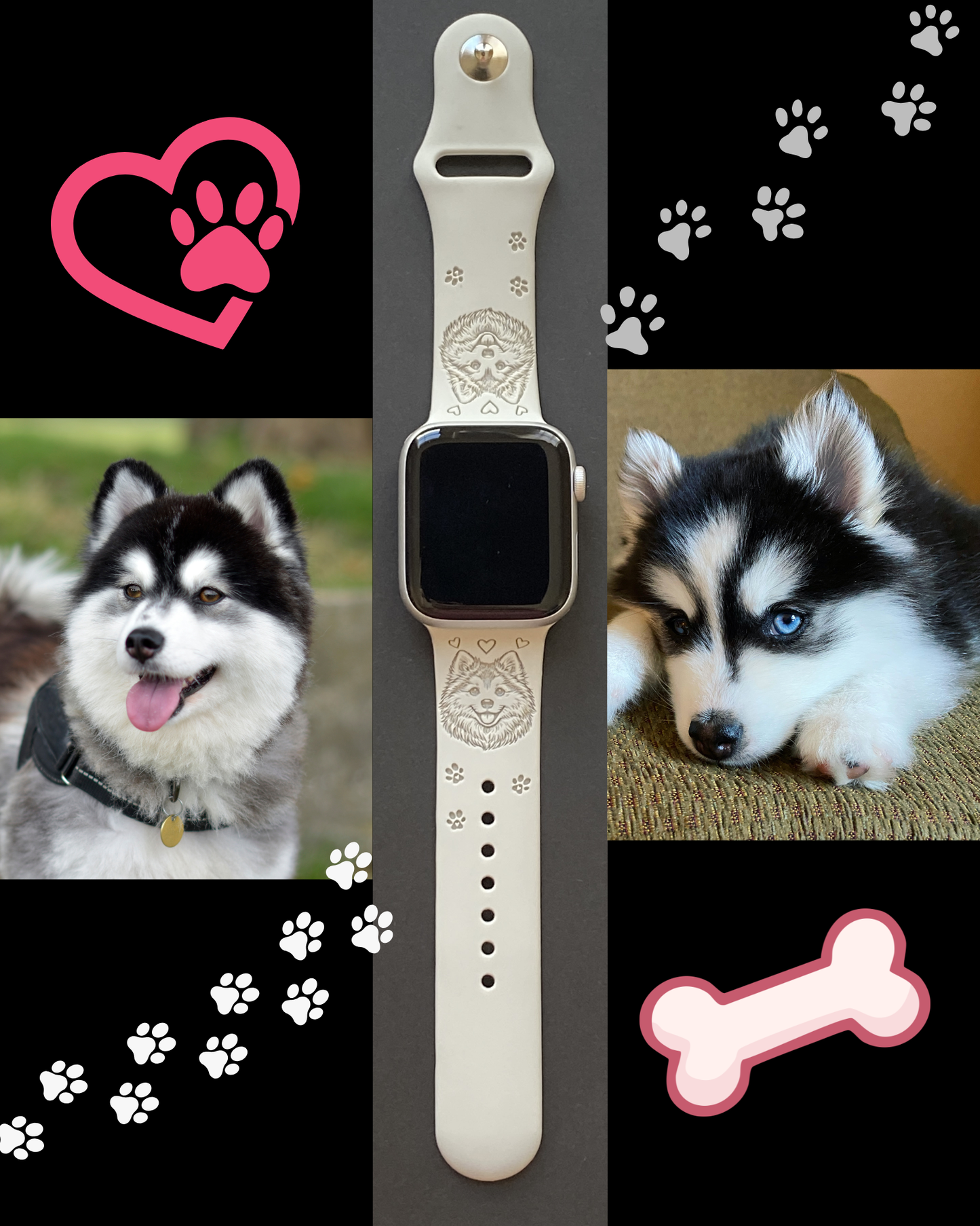 Pomsky Dog Watch Band For Apple Watch