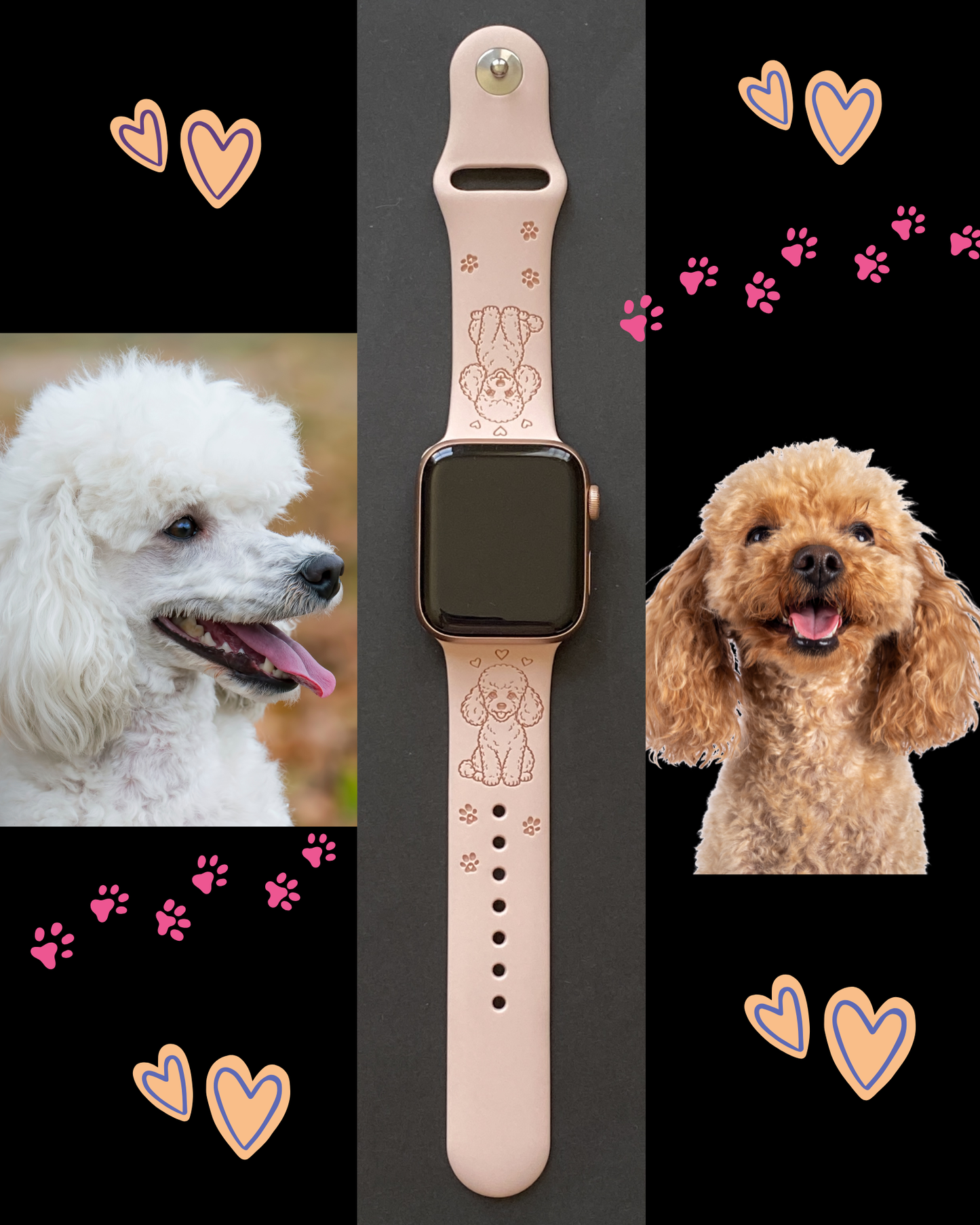 My Pet Poodle Dog Watch Band For Apple Watch