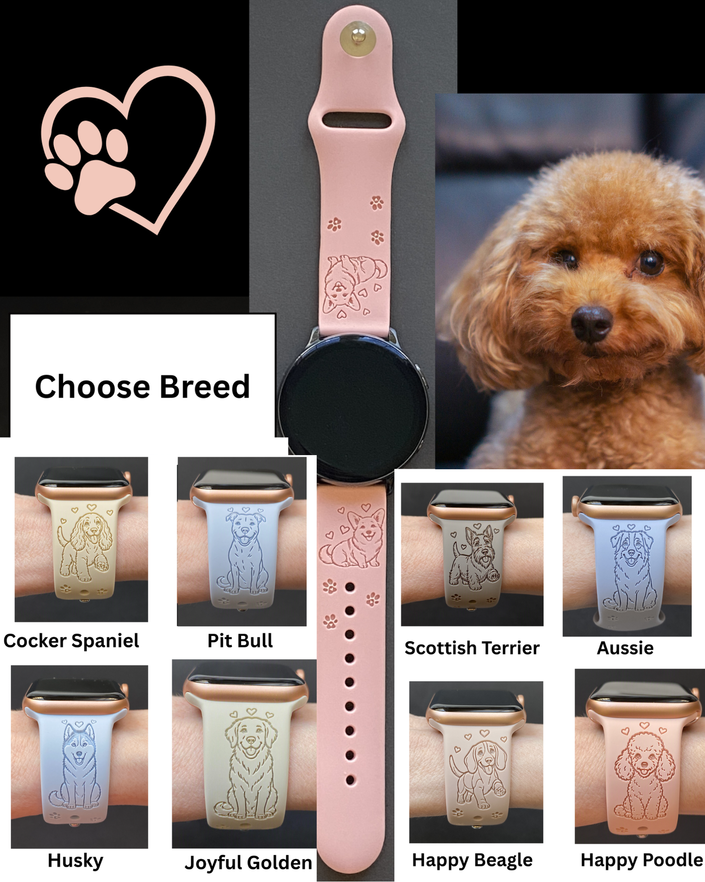 Dog Breed (#7) 20mm Samsung Galaxy Watch Band