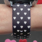 Valentine Hearts Black Samsung Galaxy Watch Band