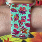 Teal Fall Leaves Watch Band For Apple Watch