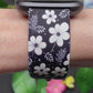 Black Floral Fitbit Versa 1/2 Watch Band