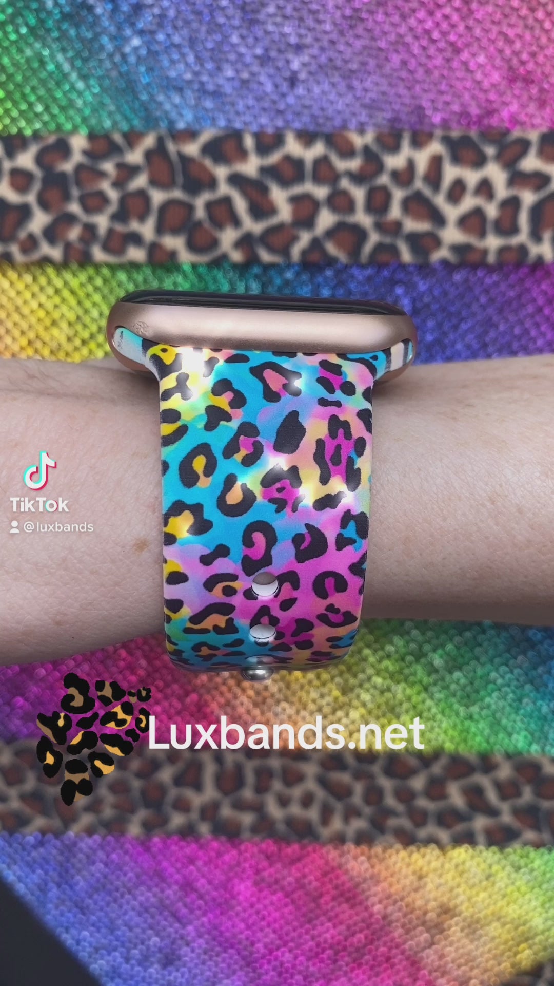 Neon Leopard Apple Watch Silicone Band Lux Bands Shop