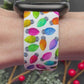 Christmas Lights White Fitbit Versa 3/Versa 4/Sense/Sense 2 Watch Band