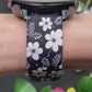 Black Floral Samsung Galaxy Watch Band