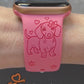 Cute Dachshund With Bow Watch Band For Apple Watch