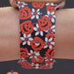Pumpkin and Flowers Watch Band For Apple Watch