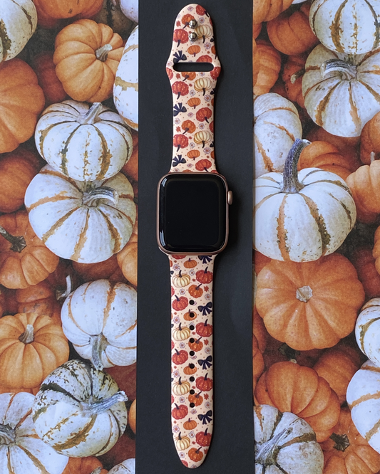 Pumpkin Bows Watch Band For Apple Watch