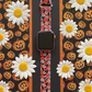 Pumpkin and Flowers Watch Band For Apple Watch