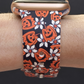 Pumpkin and Flowers Watch Band For Apple Watch