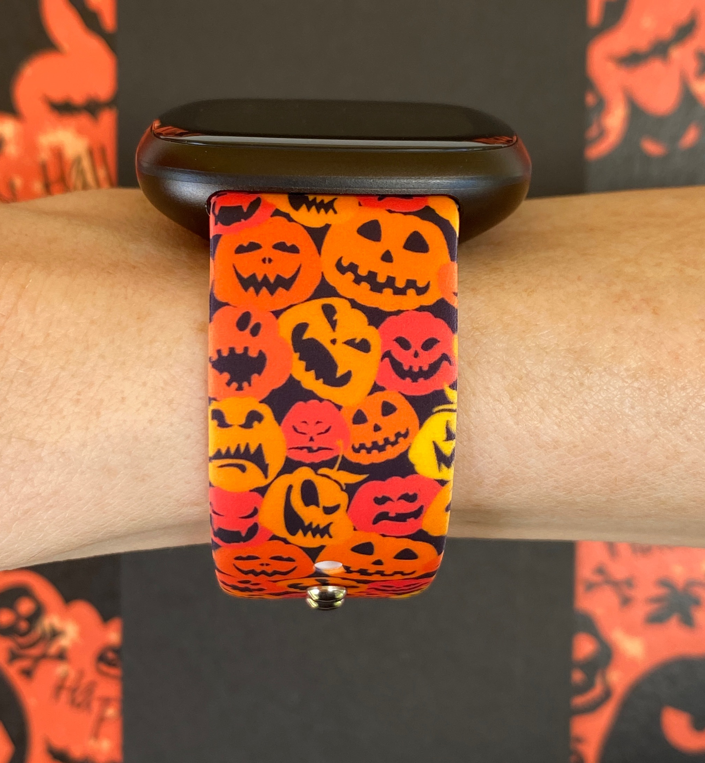 Spooky Pumpkins Fitbit Versa 1/2 Watch Band