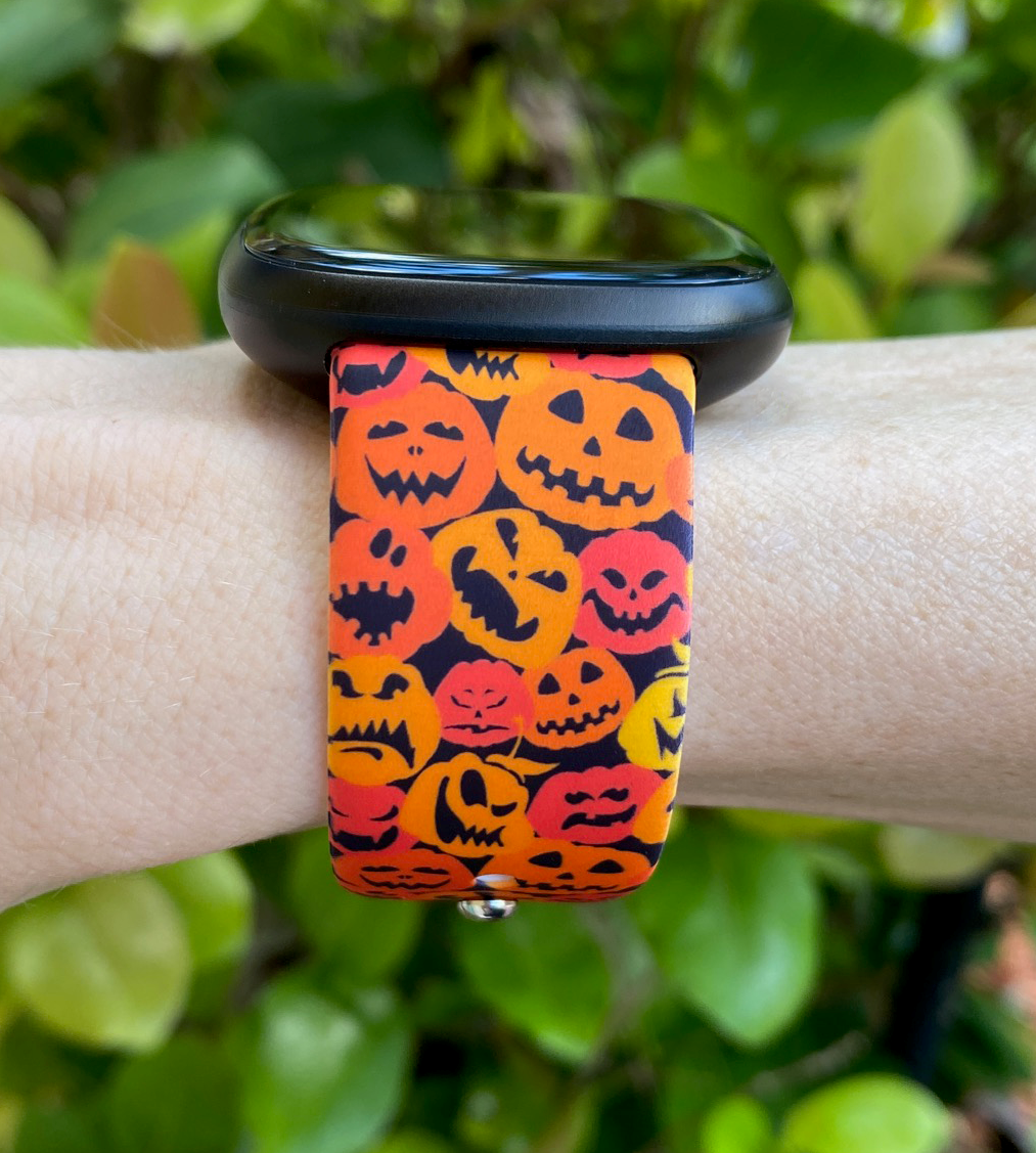 Spooky Pumpkins Fitbit Versa 3/Versa 4/Sense/Sense 2 Watch Band