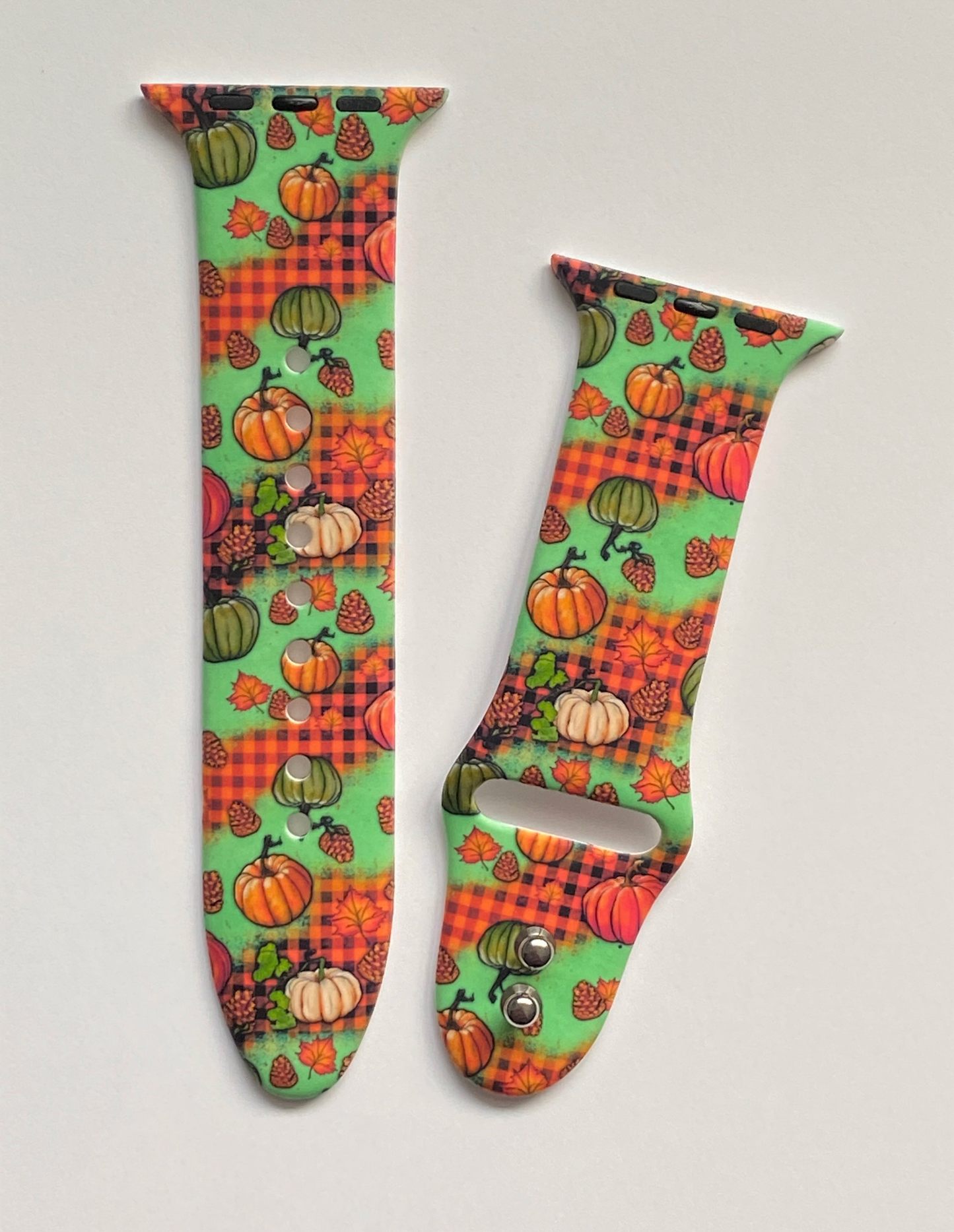 Plaid Pumpkins Apple Watch Band