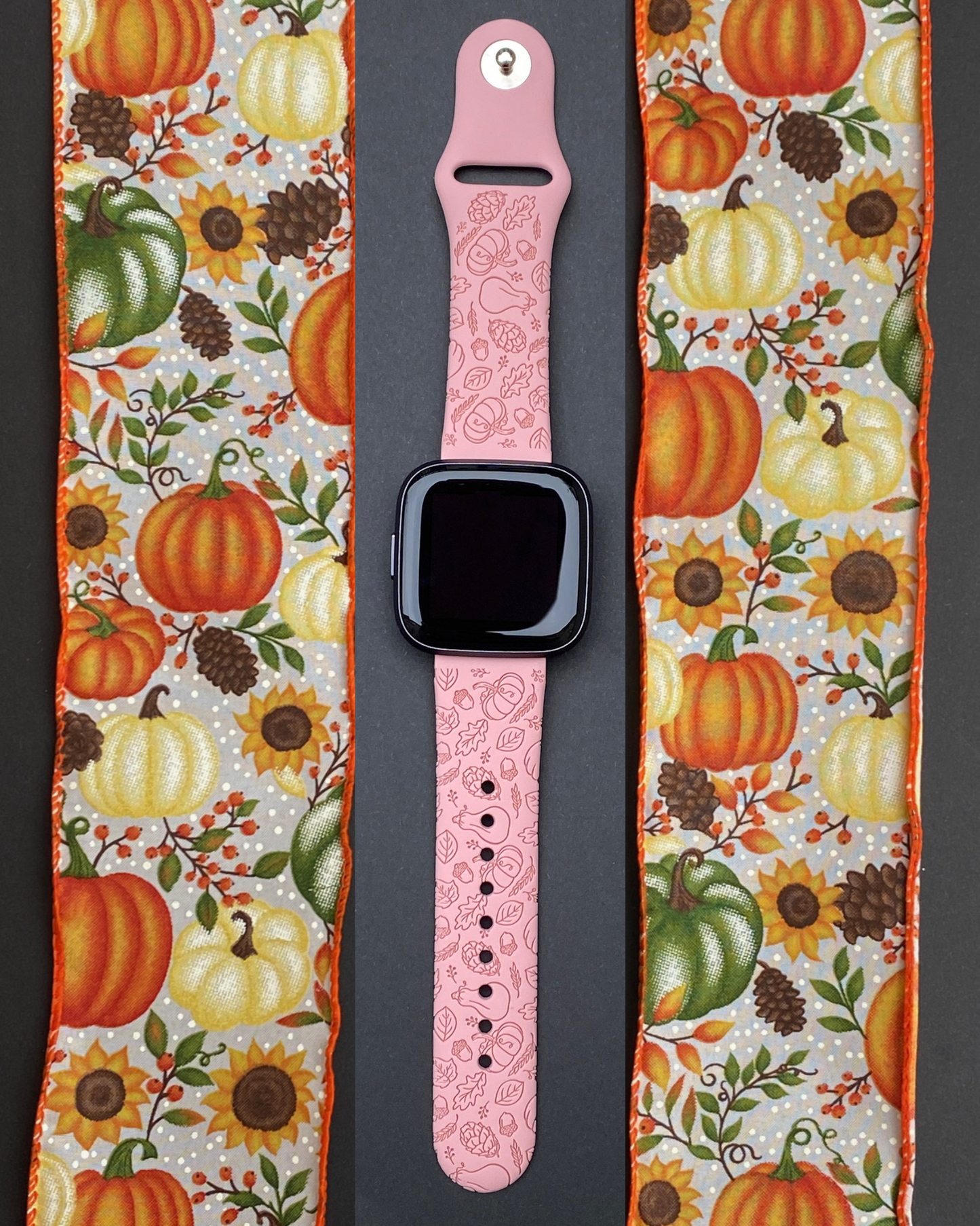 Pumpkin Season Fitbit Versa 1/2 Watch Band