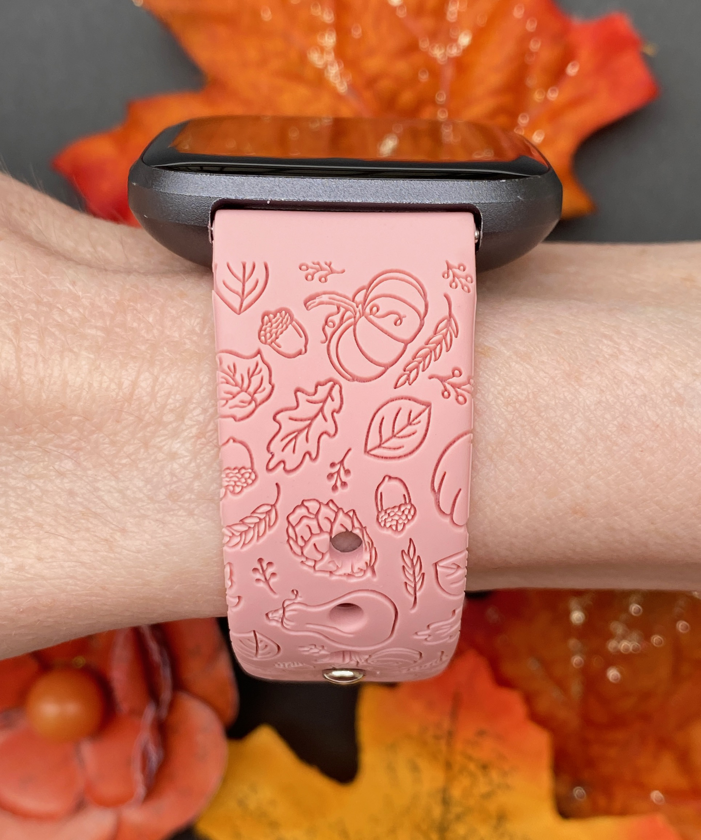 Pumpkin Season Fitbit Versa 1/2 Watch Band