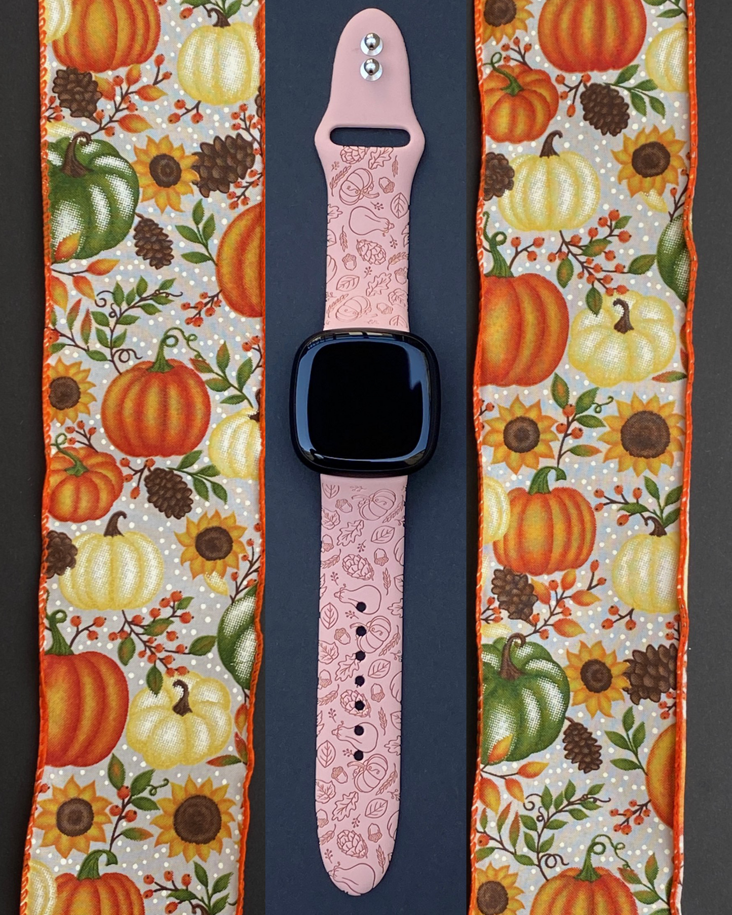 Pumpkin Season Fitbit Versa 3/Versa 4/Sense/Sense 2 Watch Band