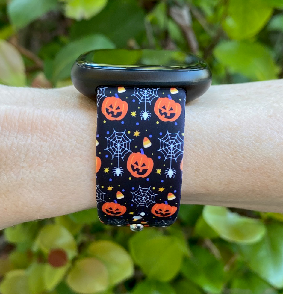 Halloween Pumpkins Fitbit Versa 1/2 Watch Band