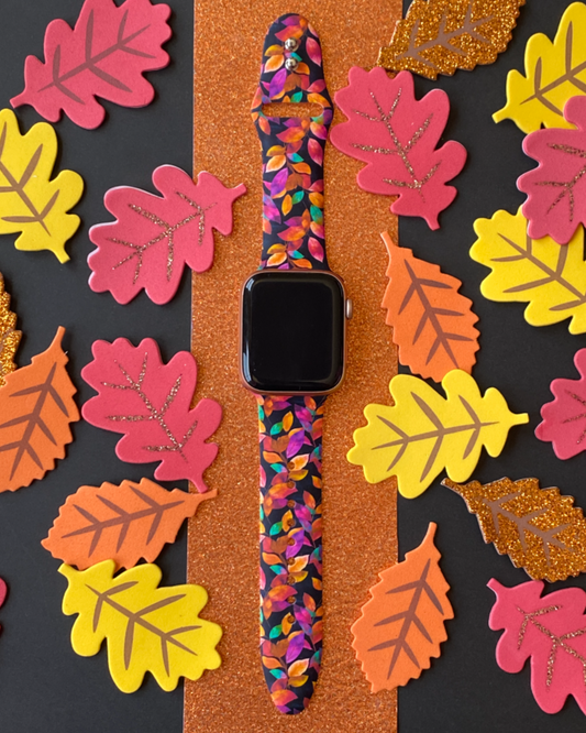 Colorful Fall Leaves Watch Band For Apple Watch