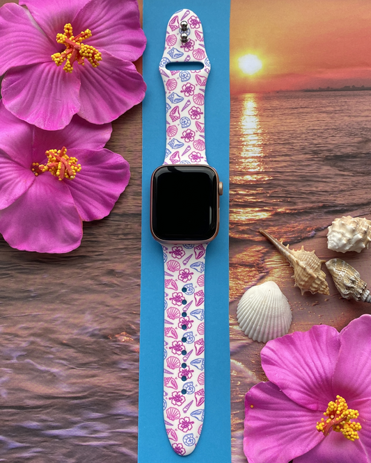 Sunset Seashells Watch Band For Apple Watch