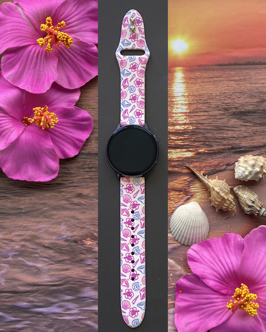 Sunset Seashells Samsung Galaxy Watch Band