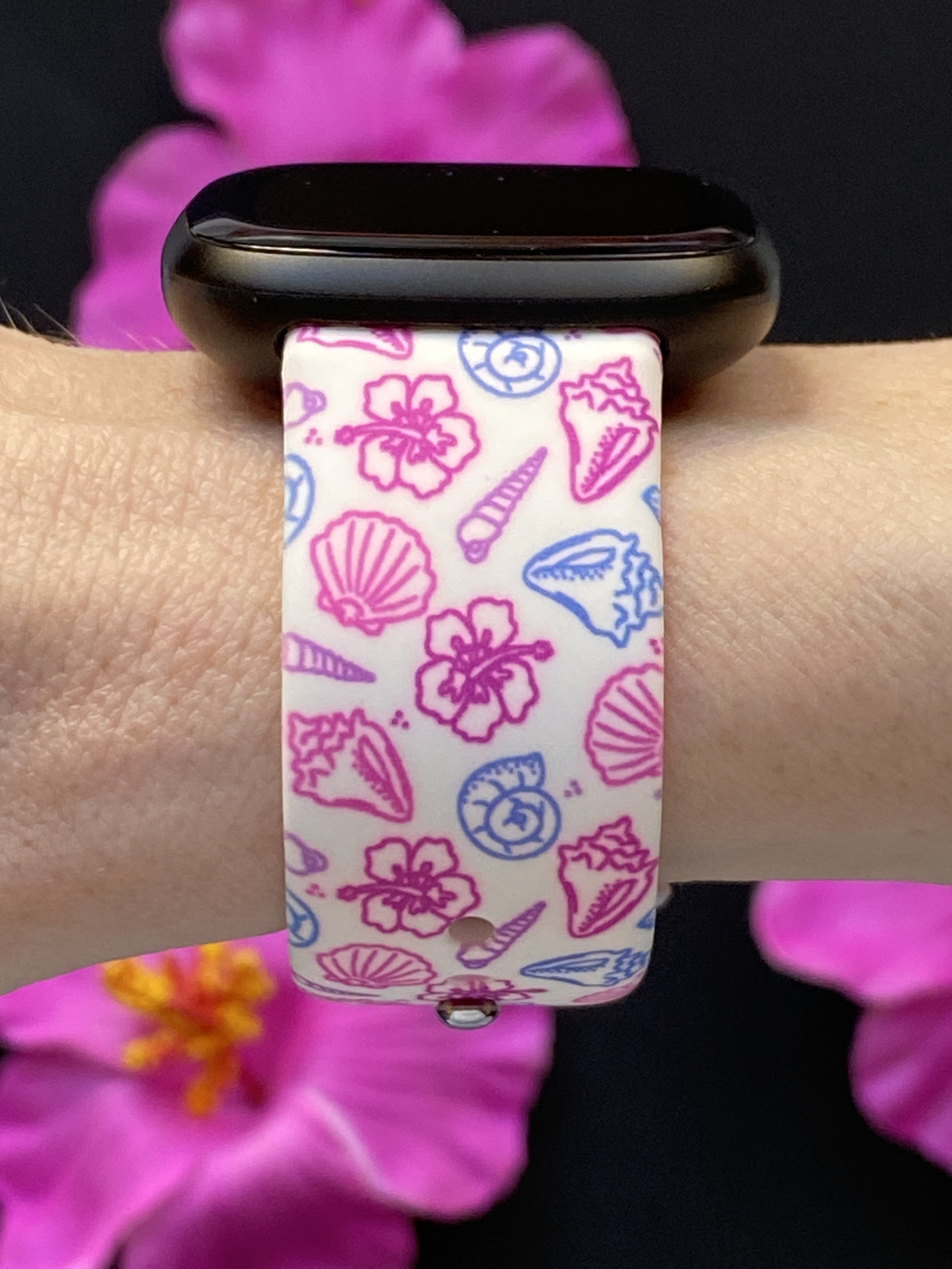 Sunset Seashells Fitbit Versa 3/Versa 4/Sense/Sense 2 Watch Band