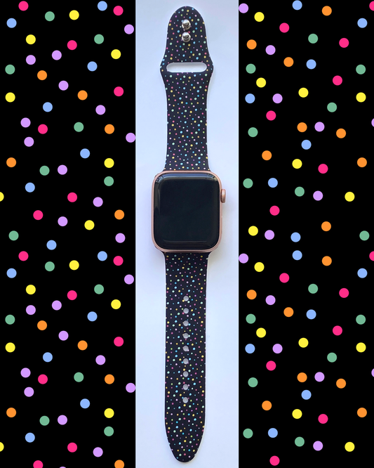 Fancy Rainbow Dots Watch Band For Apple Watch