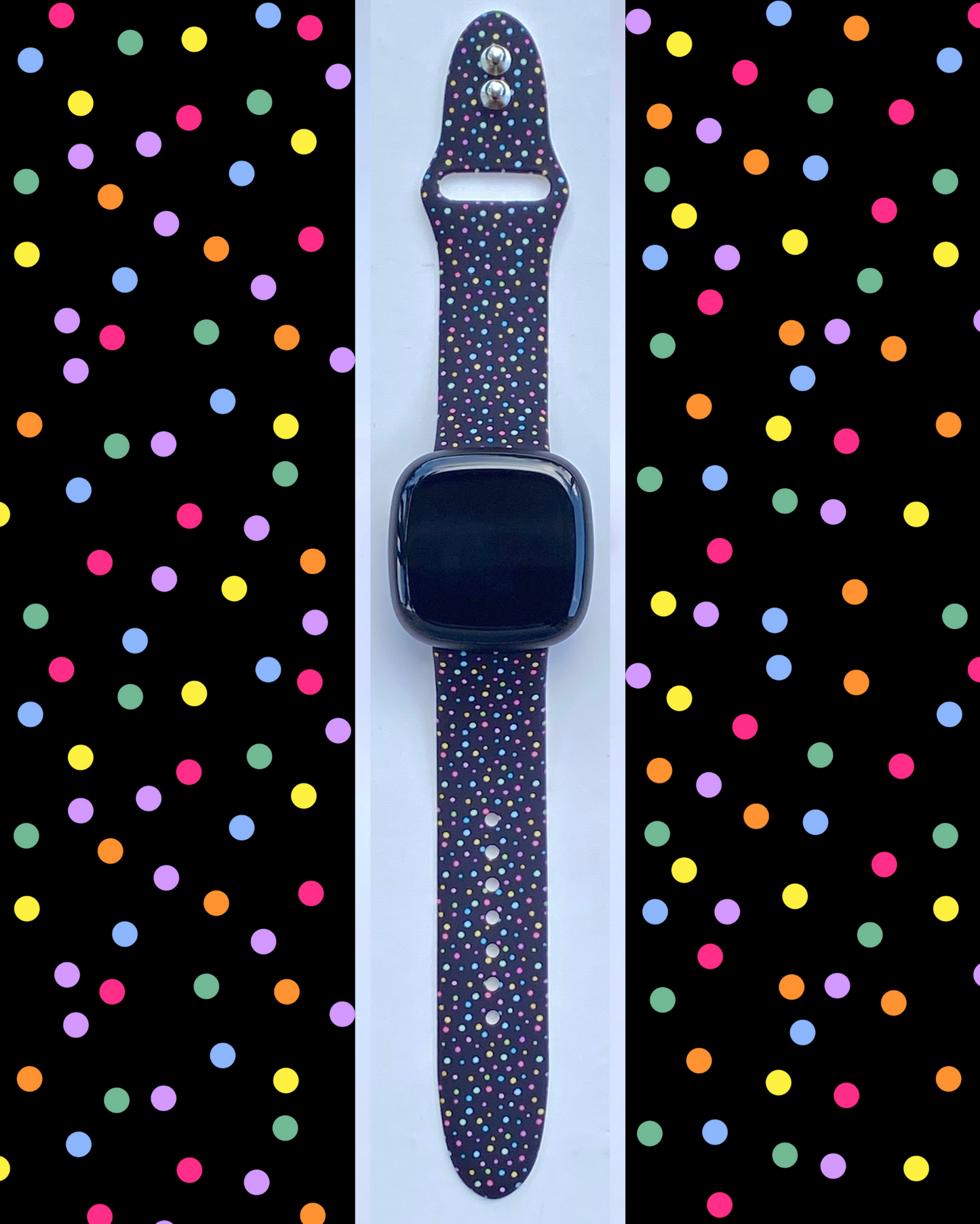 Fancy Rainbow Dots Fitbit Versa 3/Versa 4/Sense/Sense 2 Watch Band