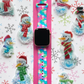 Colorful Snowman Watch Band For Apple Watch