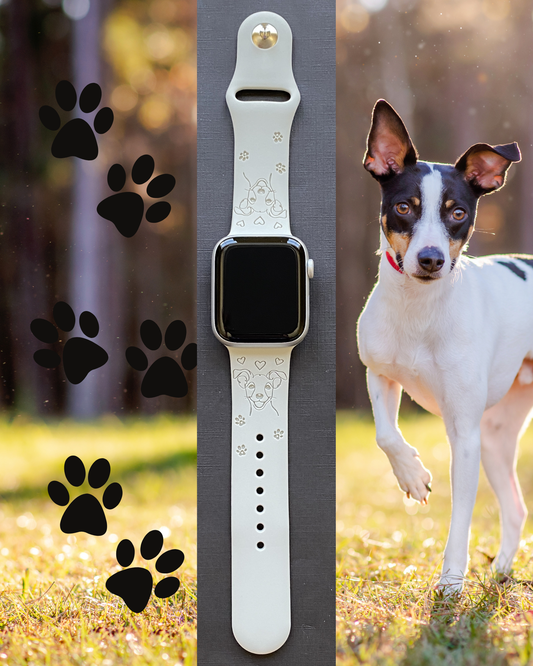 Rat Terrier Dog Watch Band For Apple Watch